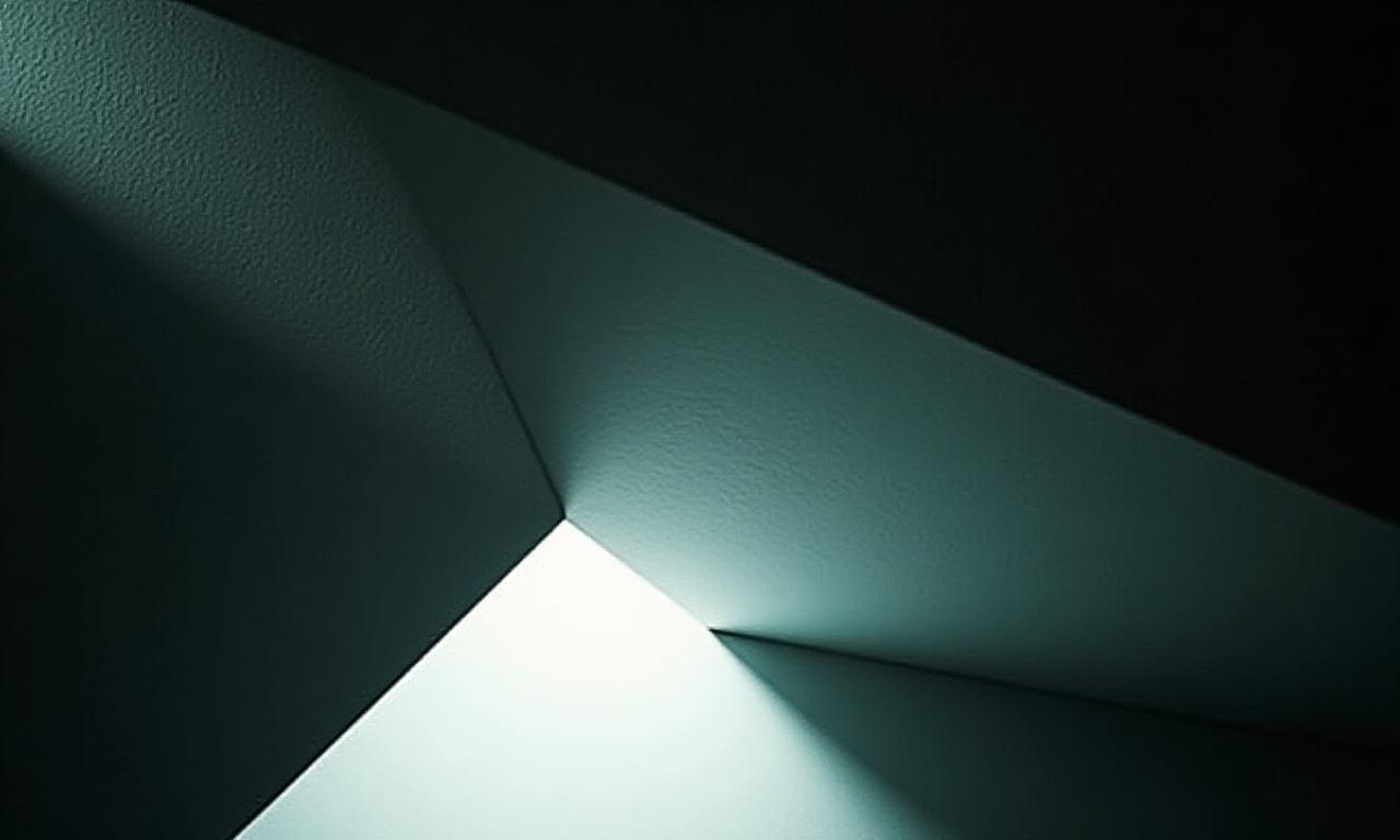 Conceptual high-contrast light and shadow intersection